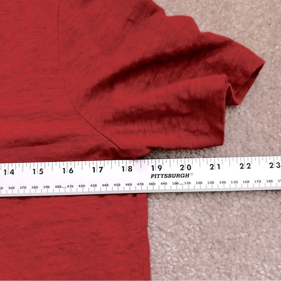 Cos V Neck Linen Short Sleeve Tee - Picture 7 of 8